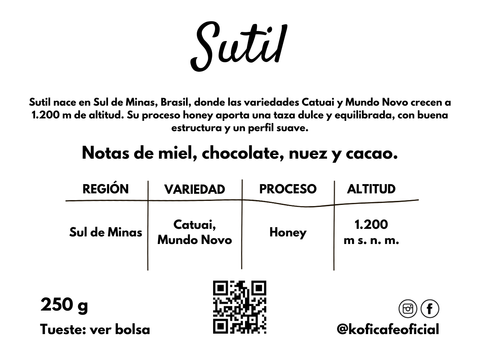 Sutil | Brasil | 1 kg